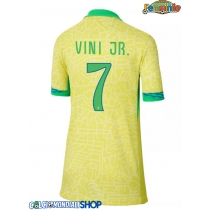 Maglie da calcio Brasile Vinicius Junior #7 Prima Maglia Femminile Copa America 2024 Manica Corta